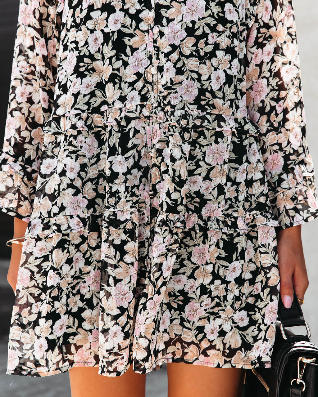 Rosalie Floral Tiered Babydoll Dress