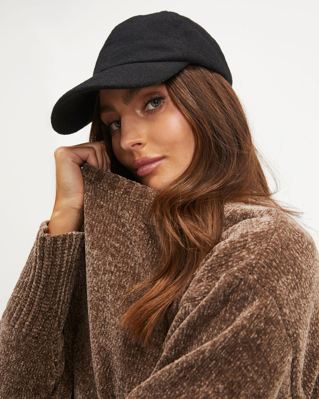 Rainy Day Glam Chenille Pullover Sweater - Mocha