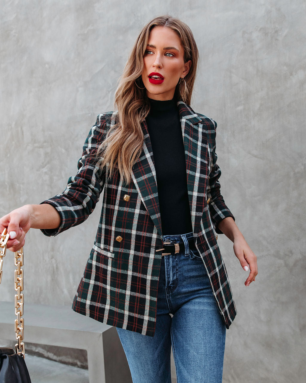 Ivy League Plaid Blazer