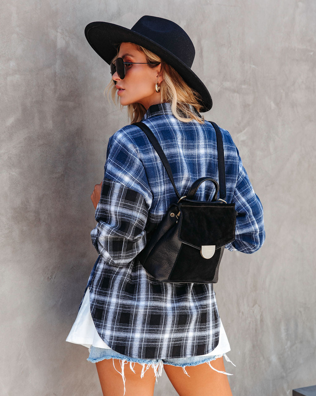 Claudette Crossbody Backpack - Black - SALE