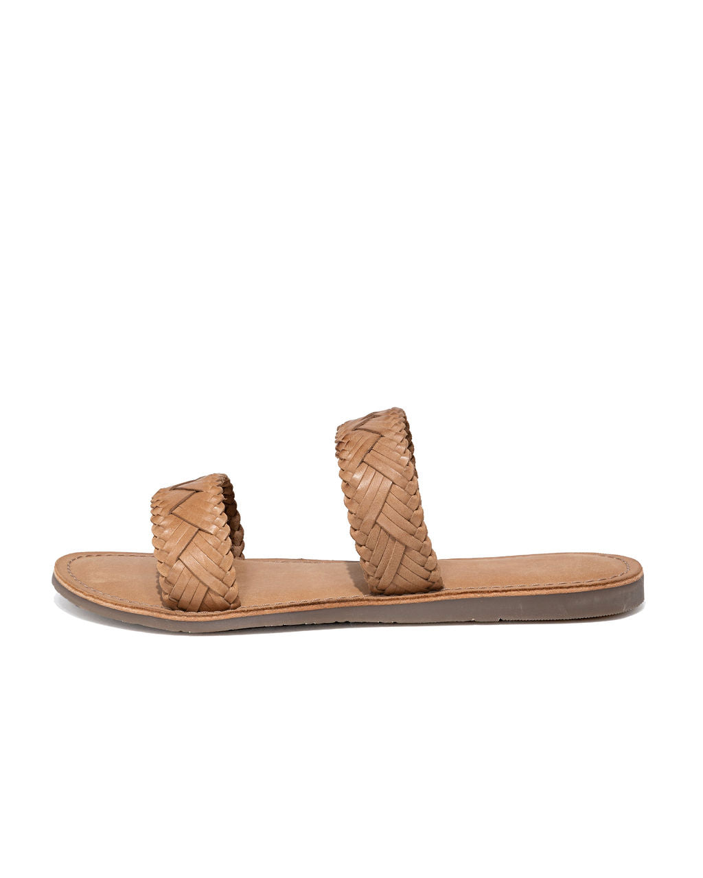 Kierra Woven Faux Leather Sandal - Tan - FINAL SALE