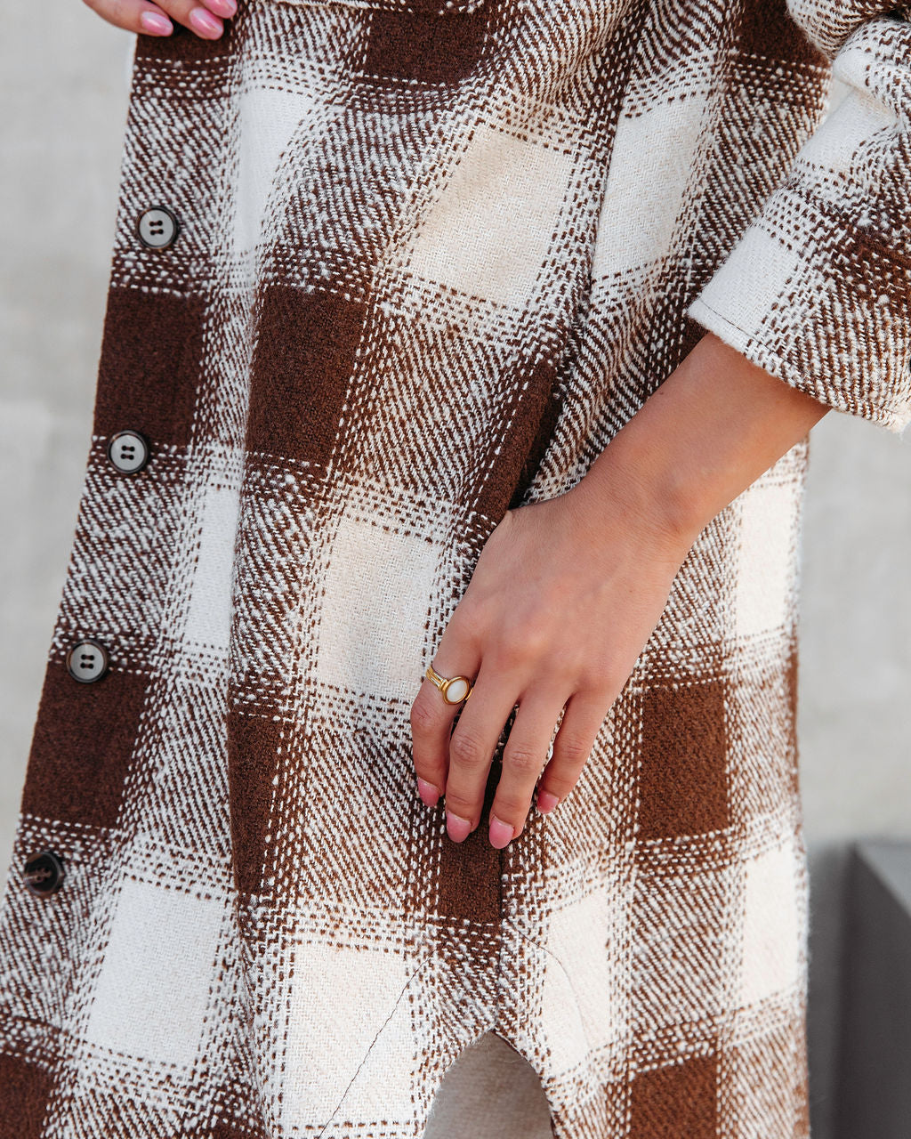 Point Reyes Pocketed Plaid Coat - SALE