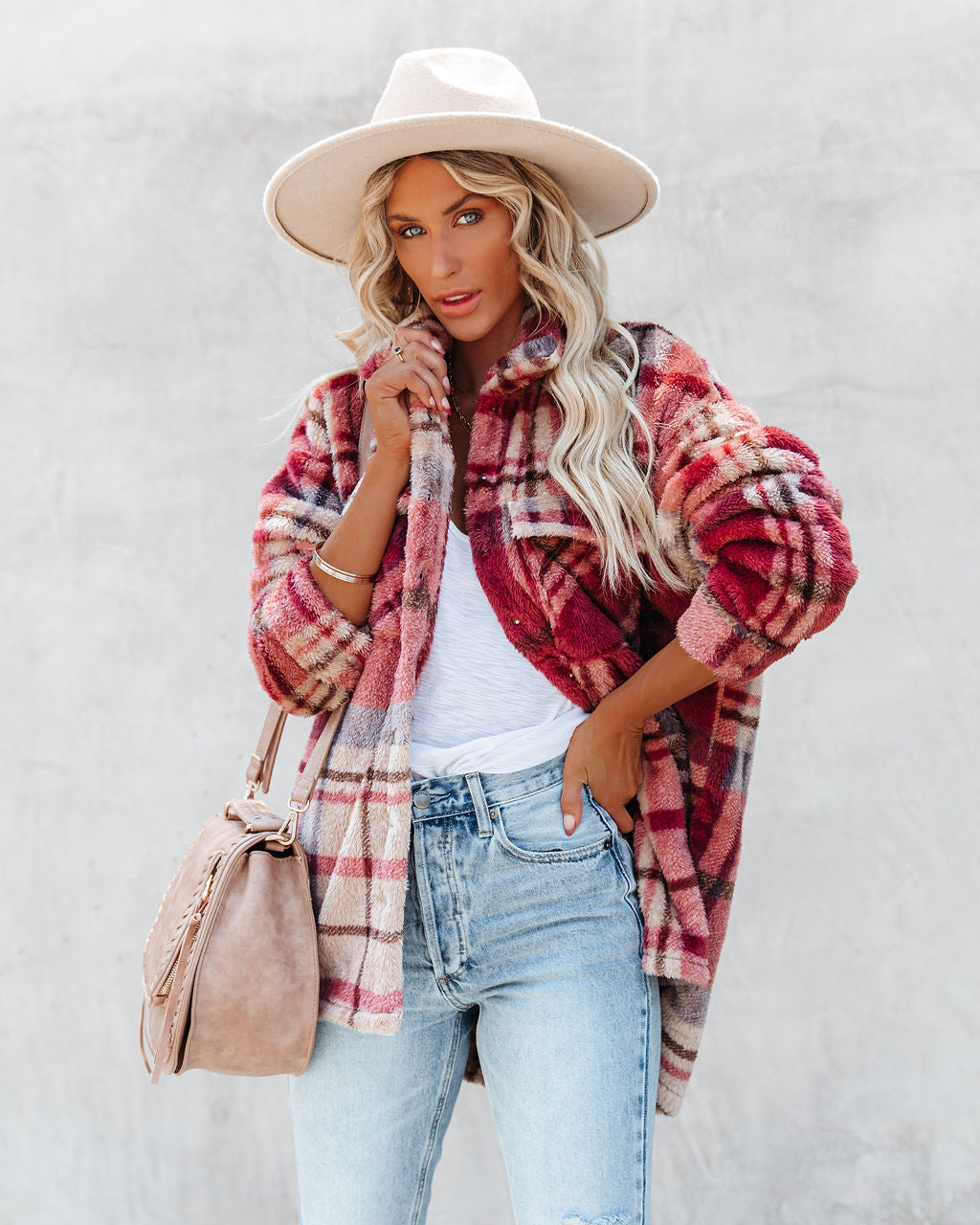 Mendocino Plaid Soft Knit Jacket - SALE