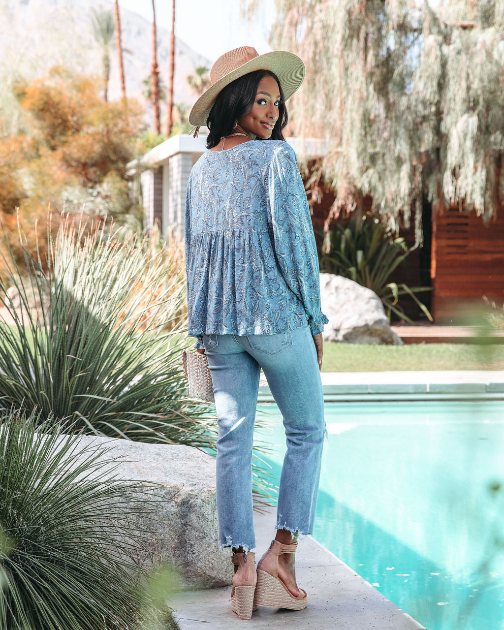 Constansia Paisley Tassel Top - FINAL SALE