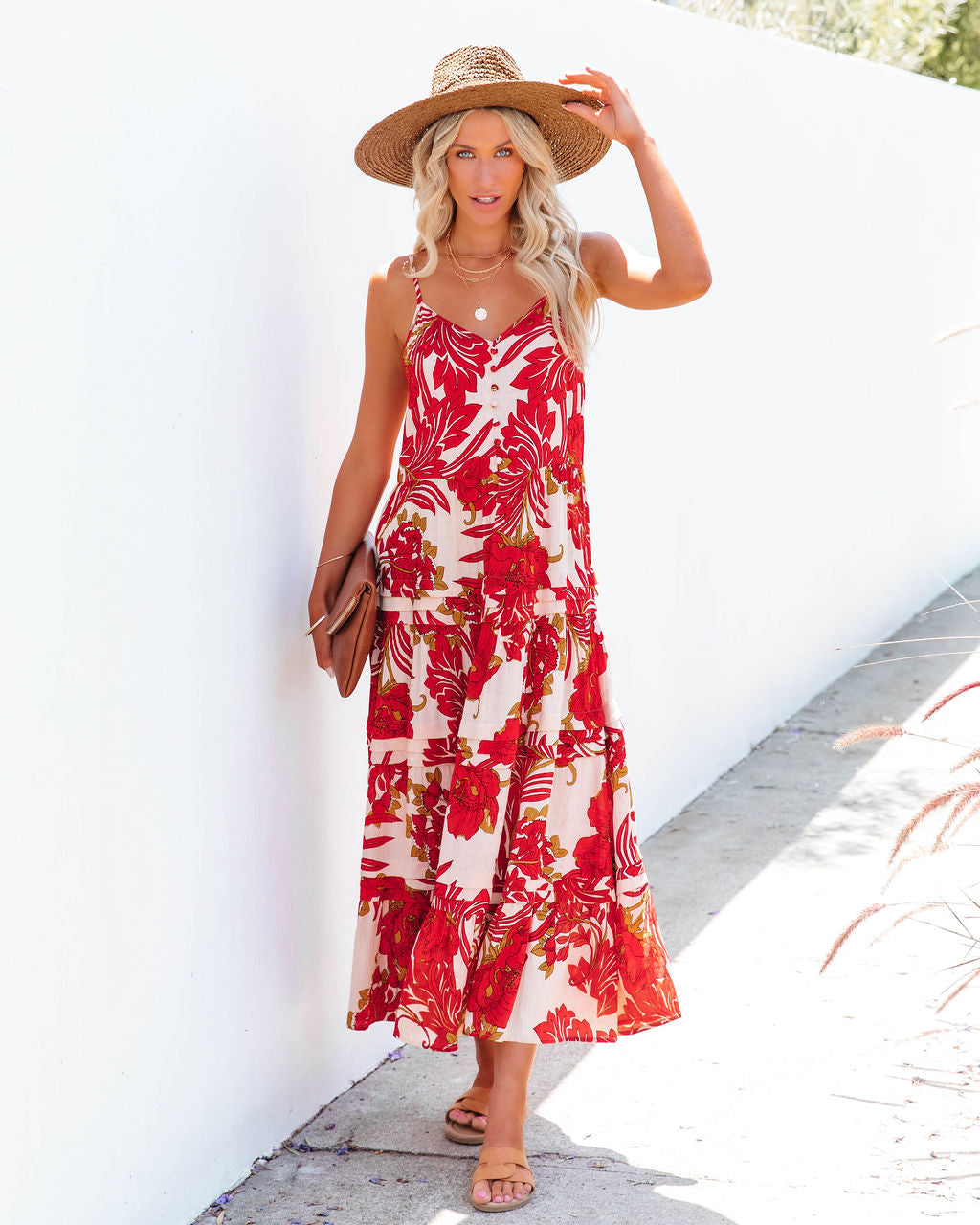 Flores De Bella Tiered Midi Dress - FINAL SALE