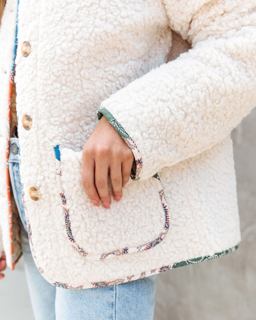 Wild Spirit Pocketed Sherpa Jacket