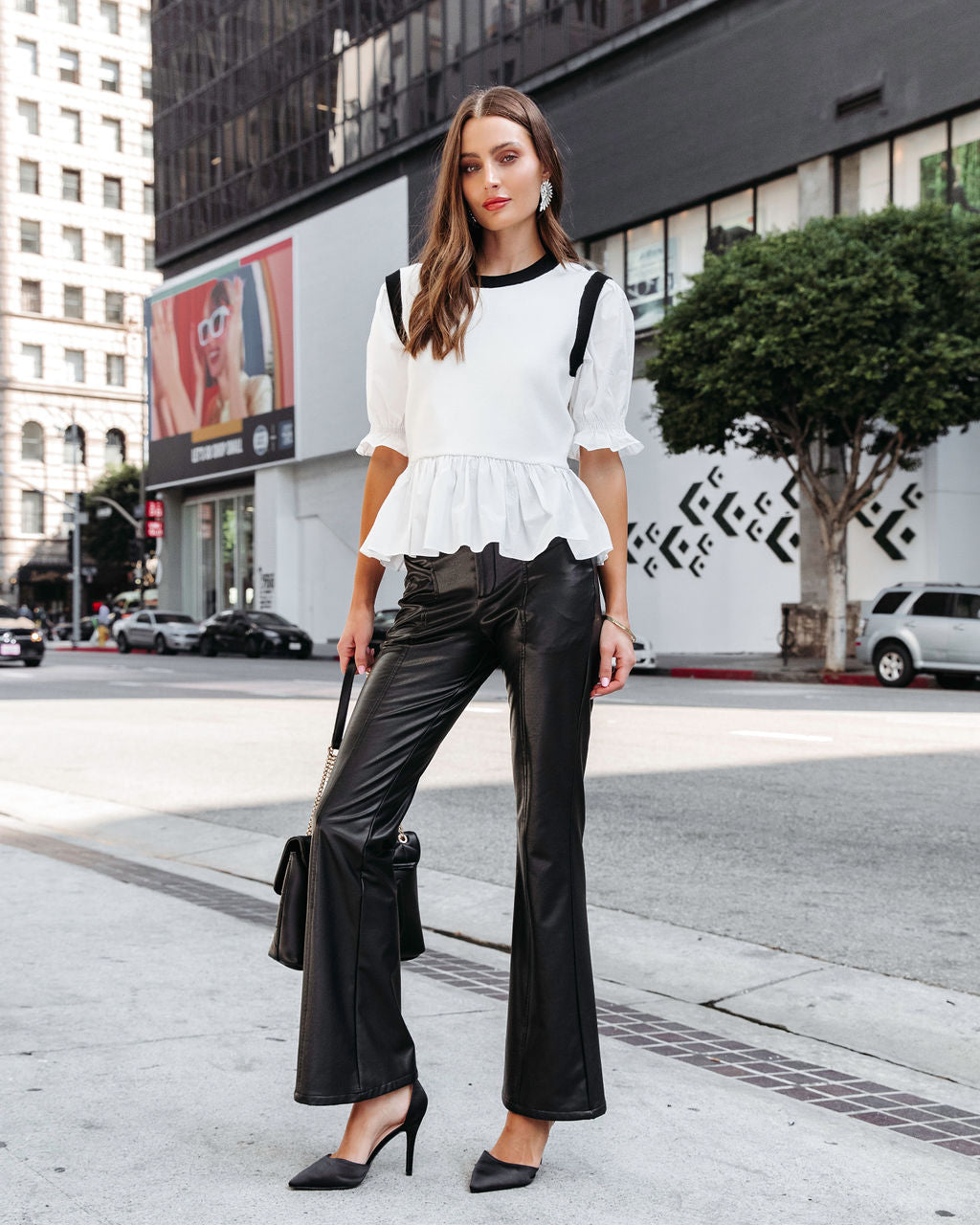 Simplicity Is Elegance Knit Contrast Top - White