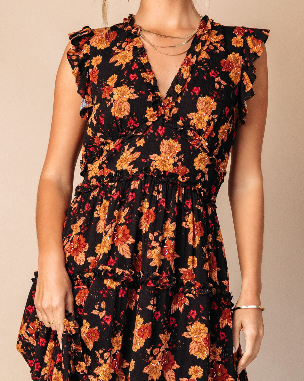 Skye Floral Tiered Maxi Dress