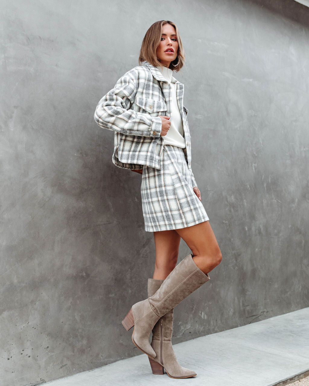 All On Me Plaid Jacket