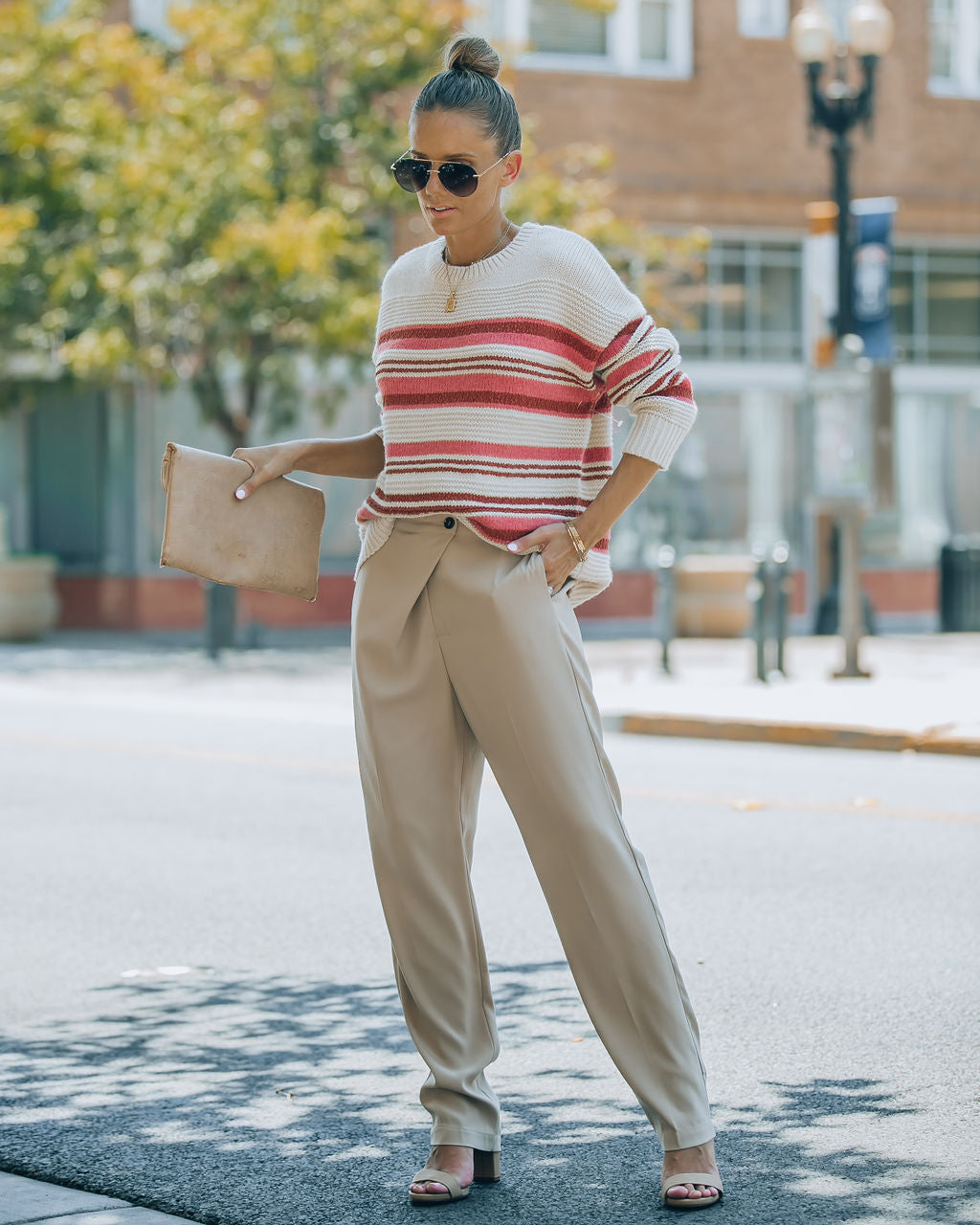 Stanford Striped Knit Pullover Sweater - FINAL SALE