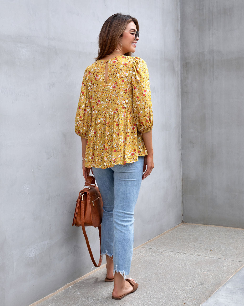 Orchard Adventures Floral Babydoll Top - FINAL SALE