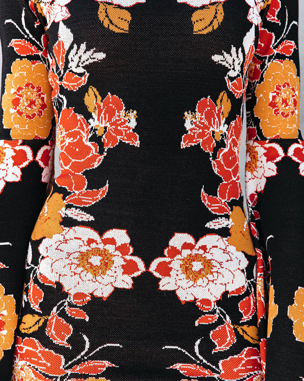 Uncertain Reality Floral Bell Sleeve Mini Dress