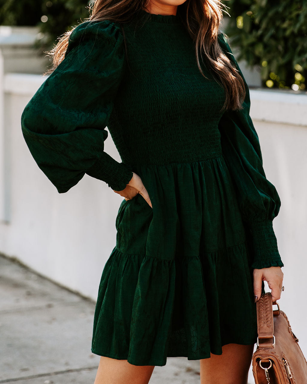 Now Look At You Smocked Dress - Emerald