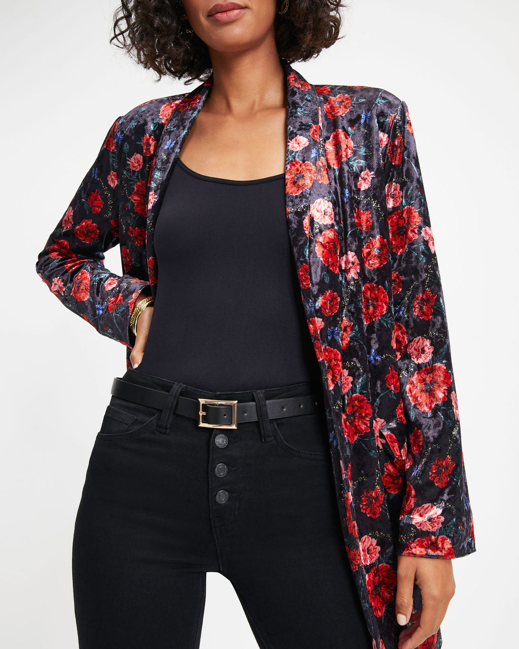 Oxford Gold Buckle Belt - Black