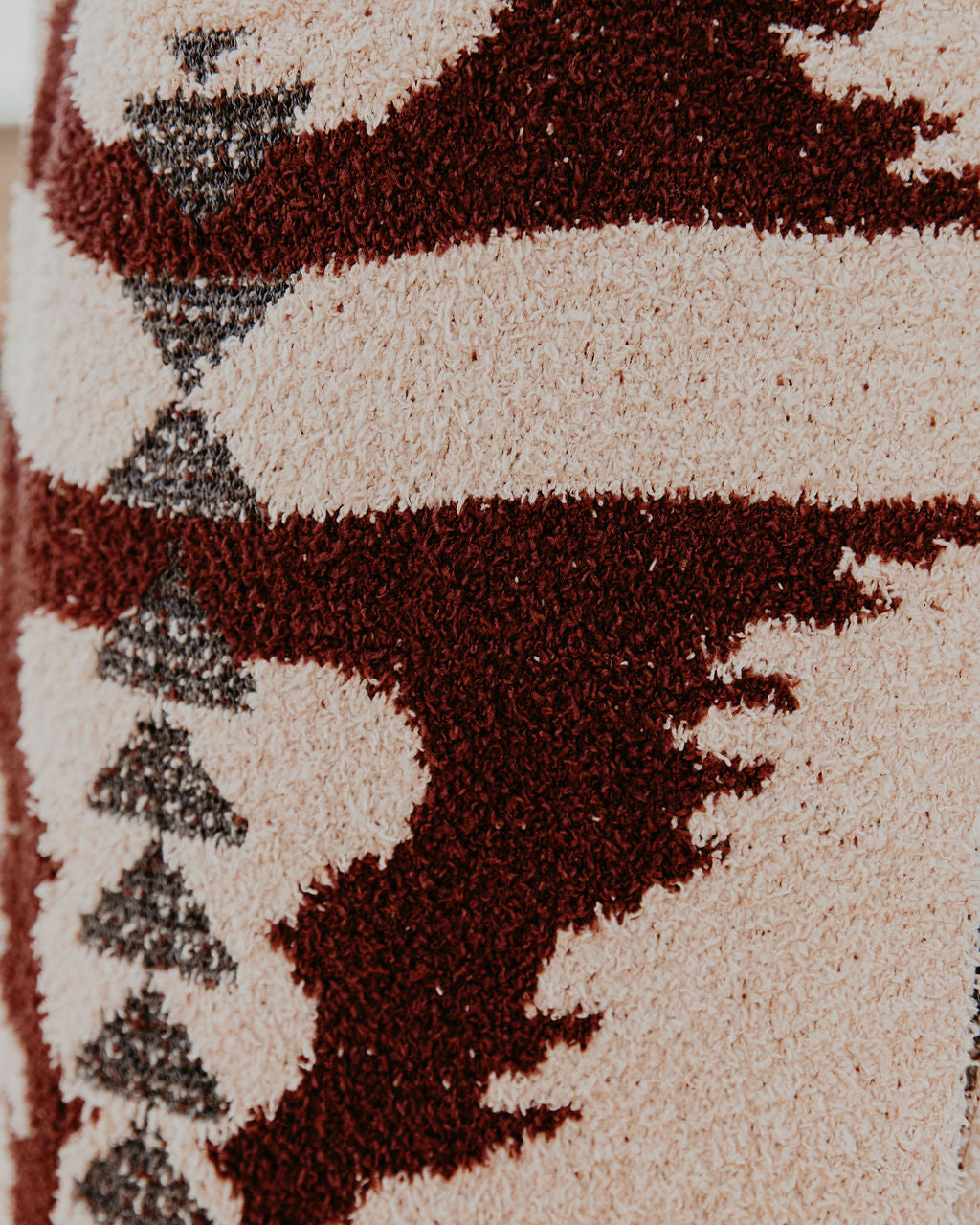 Lazy Bear Pocketed Fuzzy Knit Coatigan - Cream