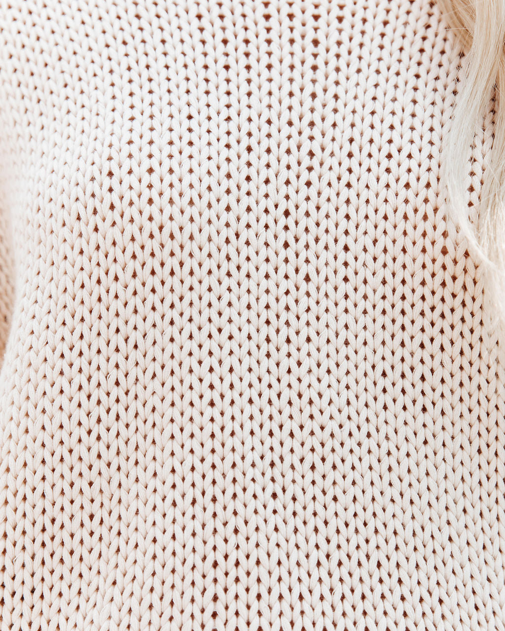 Nash Cotton Knit Sweater - Beige