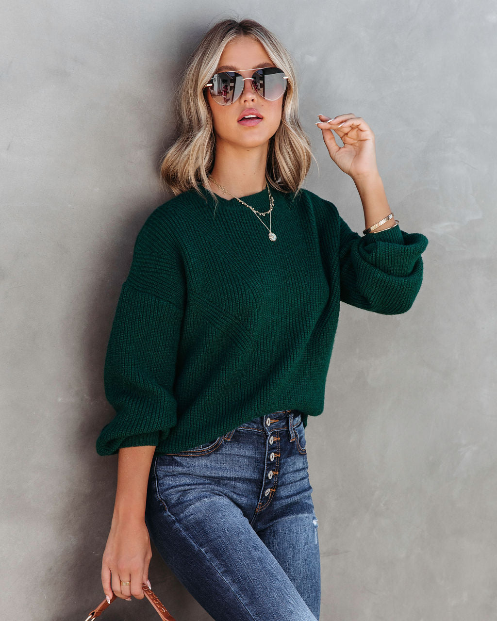 Taytum Knit Pullover Sweater - Pine