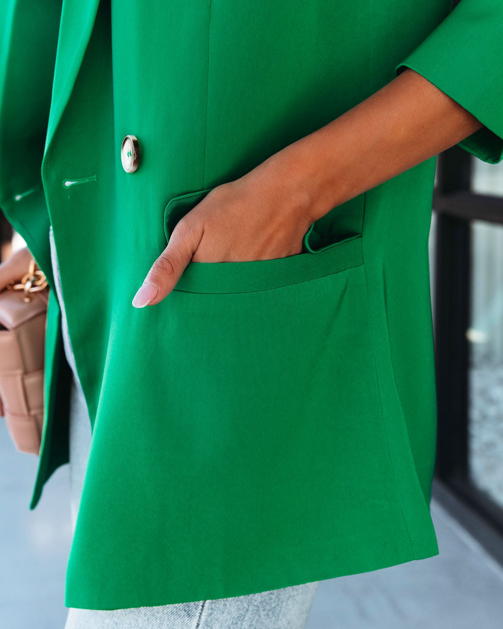 Whinn Pocketed Blazer - Emerald