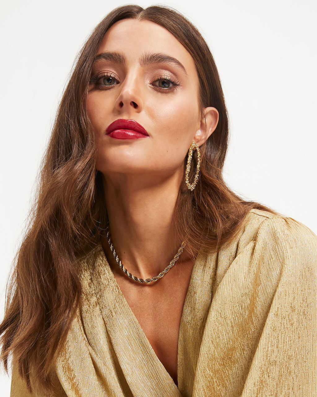 Park Avenue Statement Earrings - Citrine