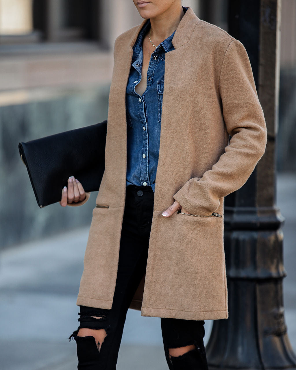 PREORDER - Catalog Pocketed Coat - Camel
