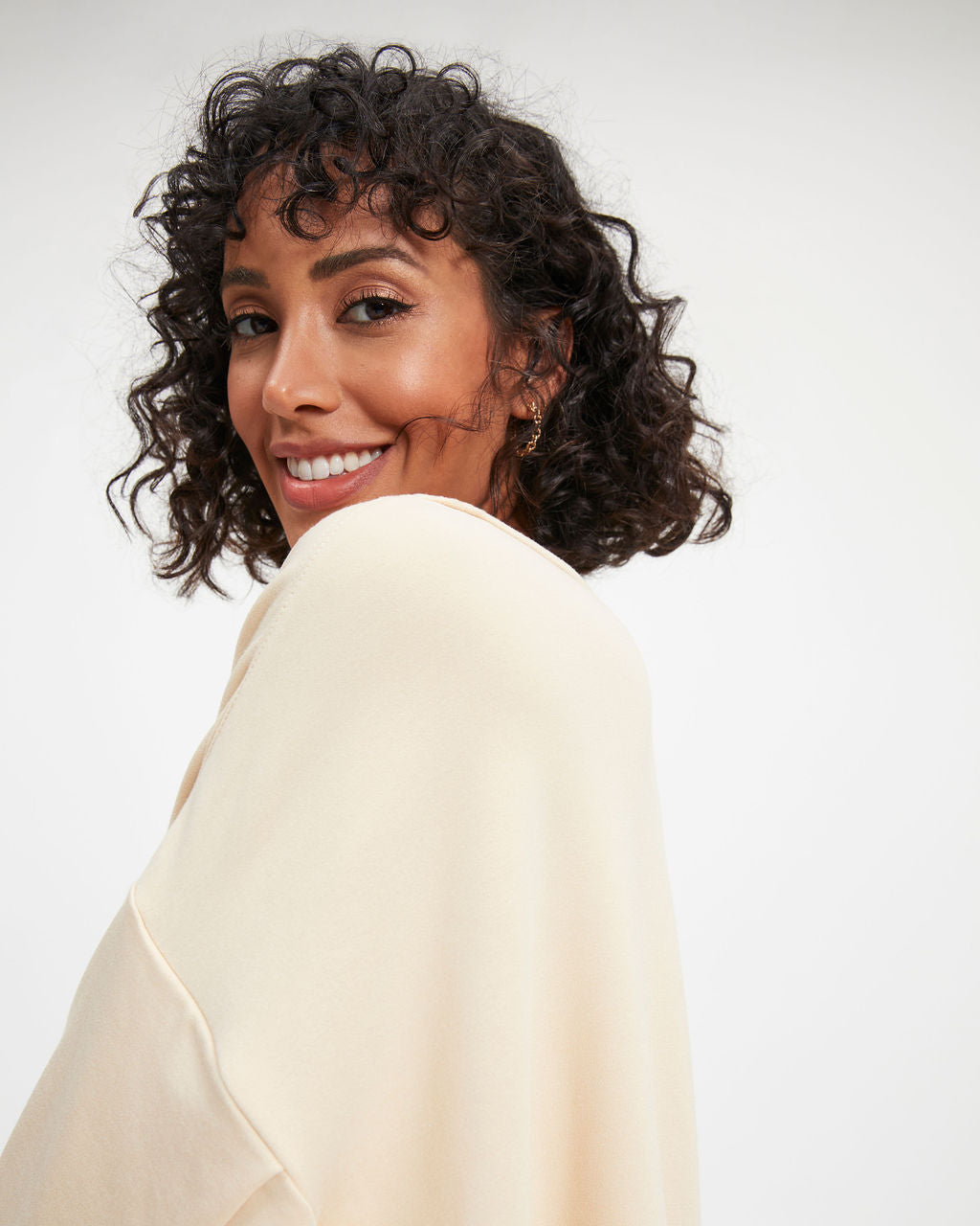 Jerome Knit Dolman Long Sleeve Top - Beige - FINAL SALE