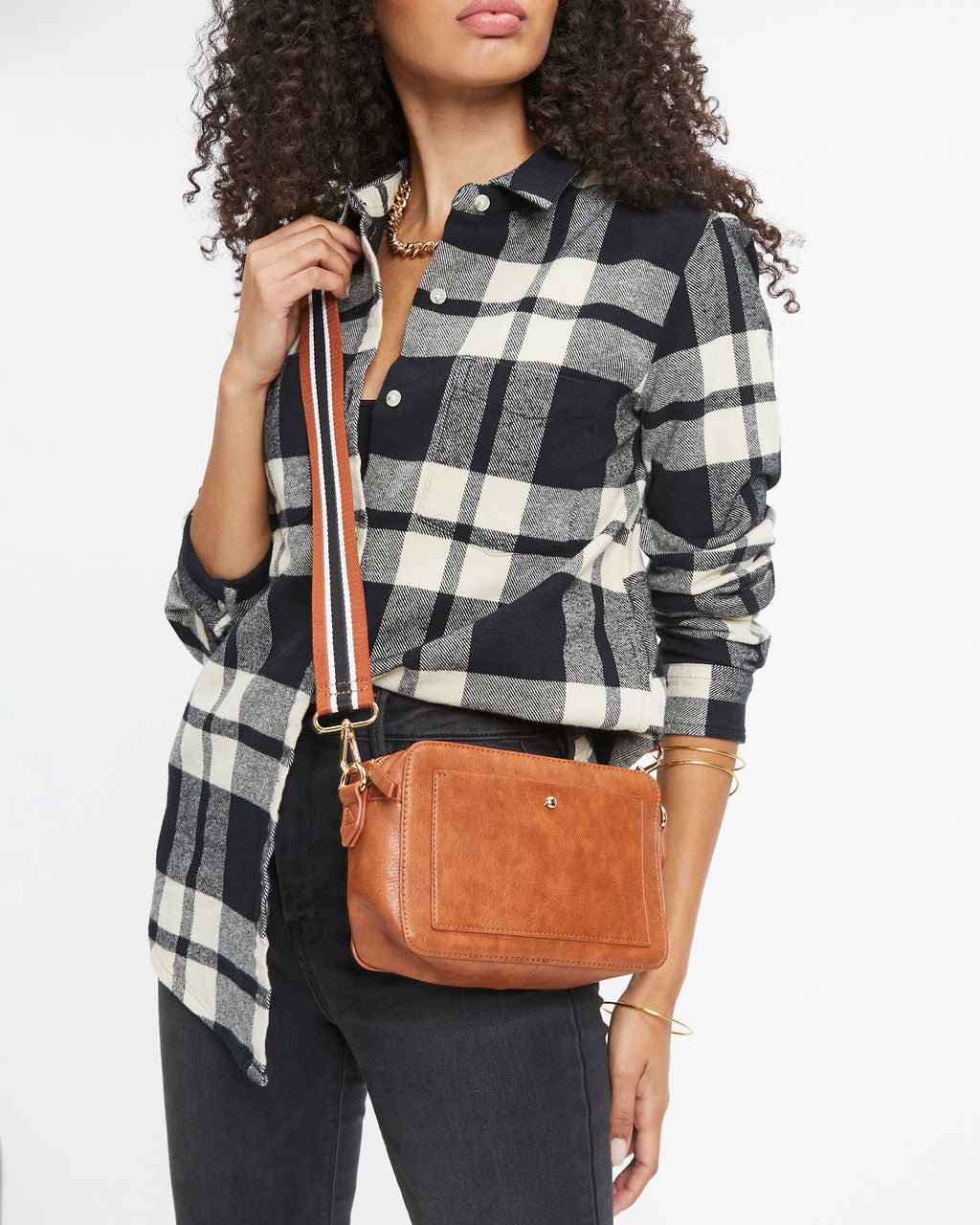 Skylie Crossbody Camera Bag - Tan