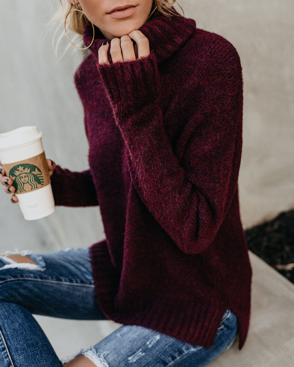 Henry Sweater - Wine