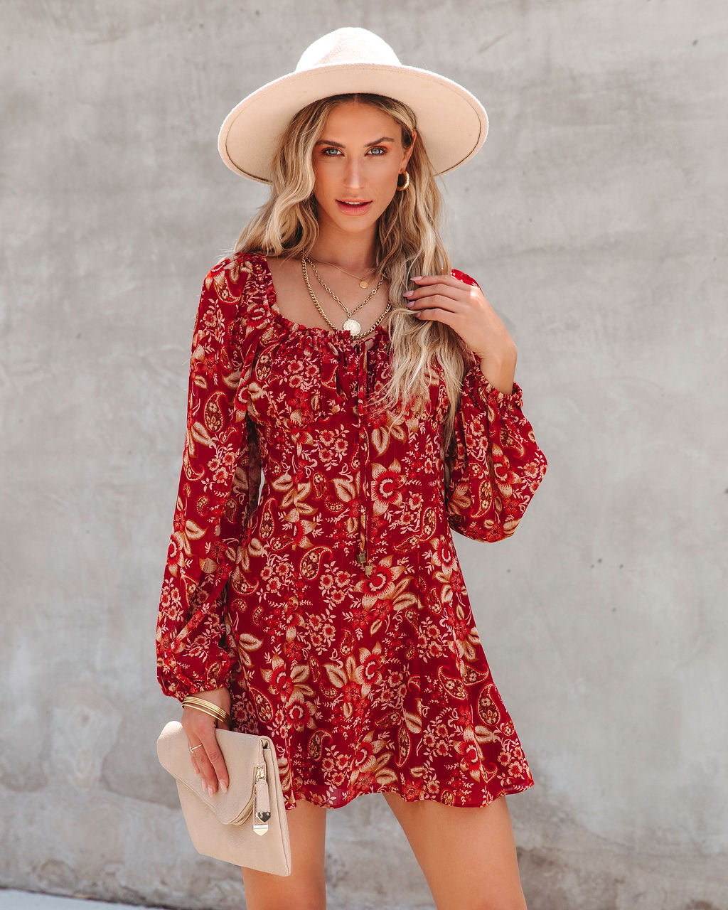 Falling For You Floral Chiffon Mini Dress - FINAL SALE