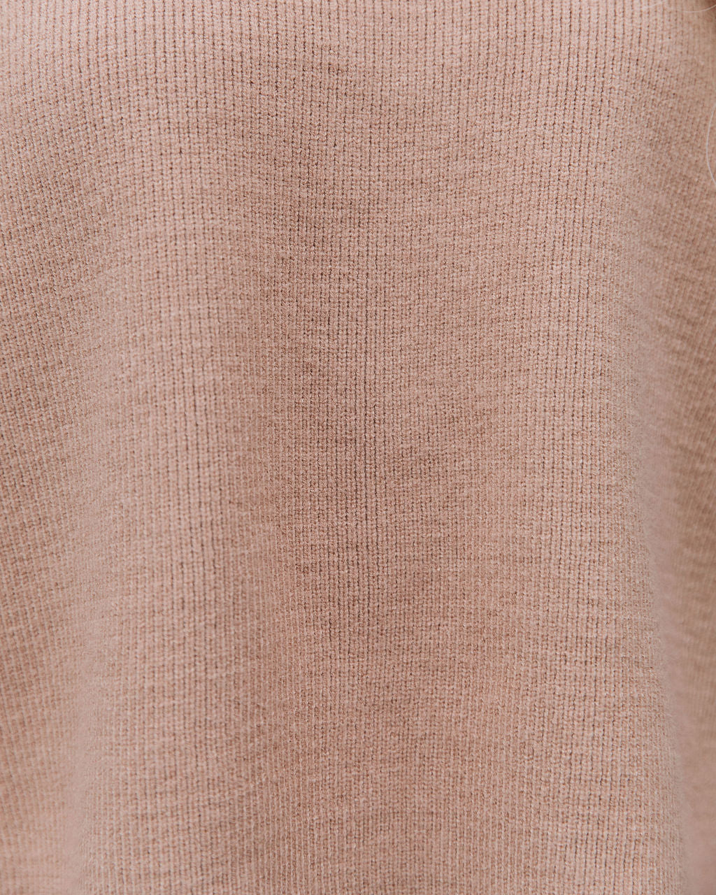 Latte Lover Turtleneck Knit Sweater