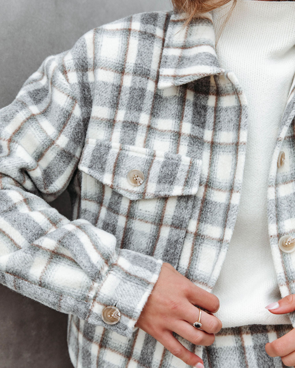 All On Me Plaid Jacket