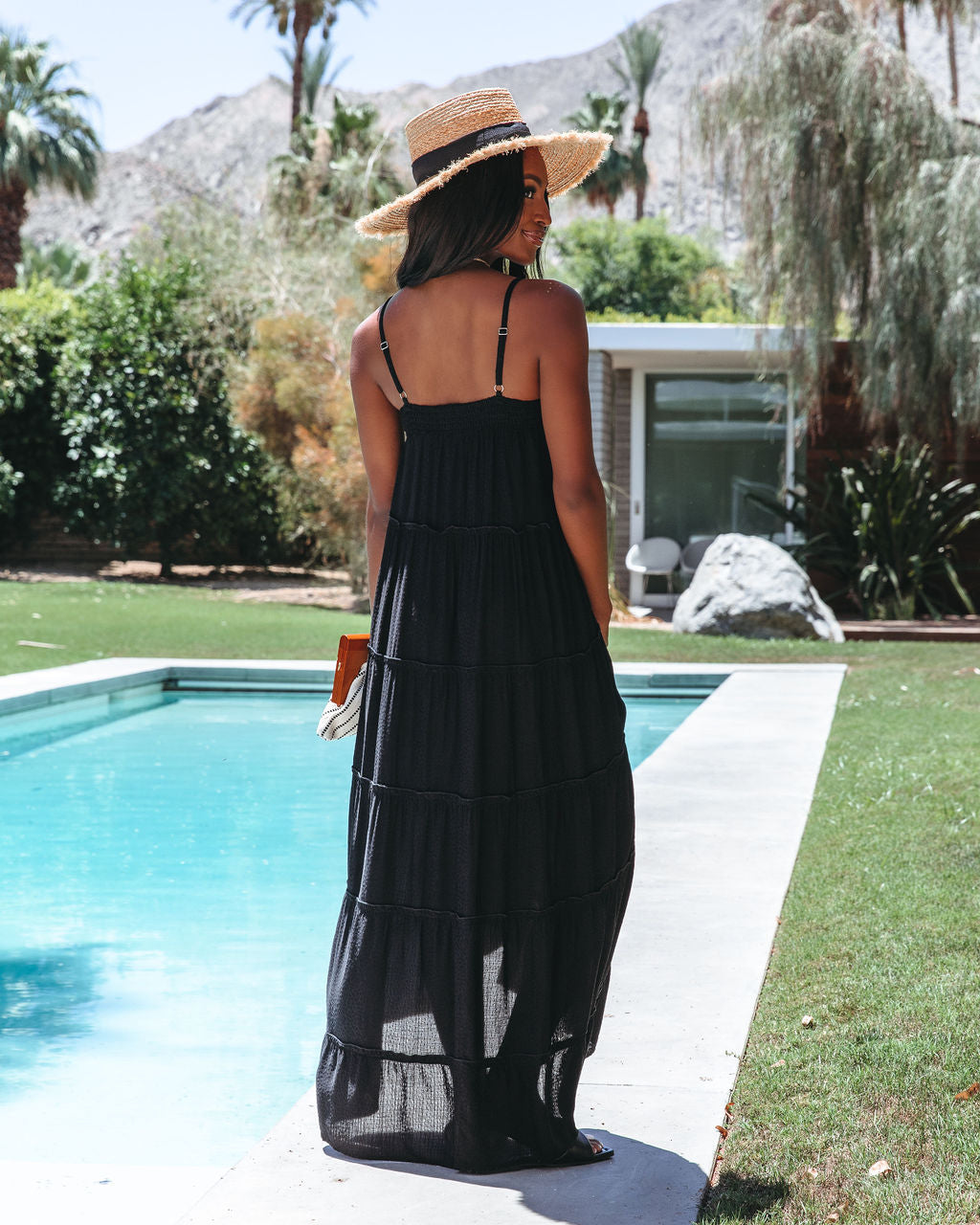 Del Mar Pocketed High Low Maxi Dress - FINAL SALE