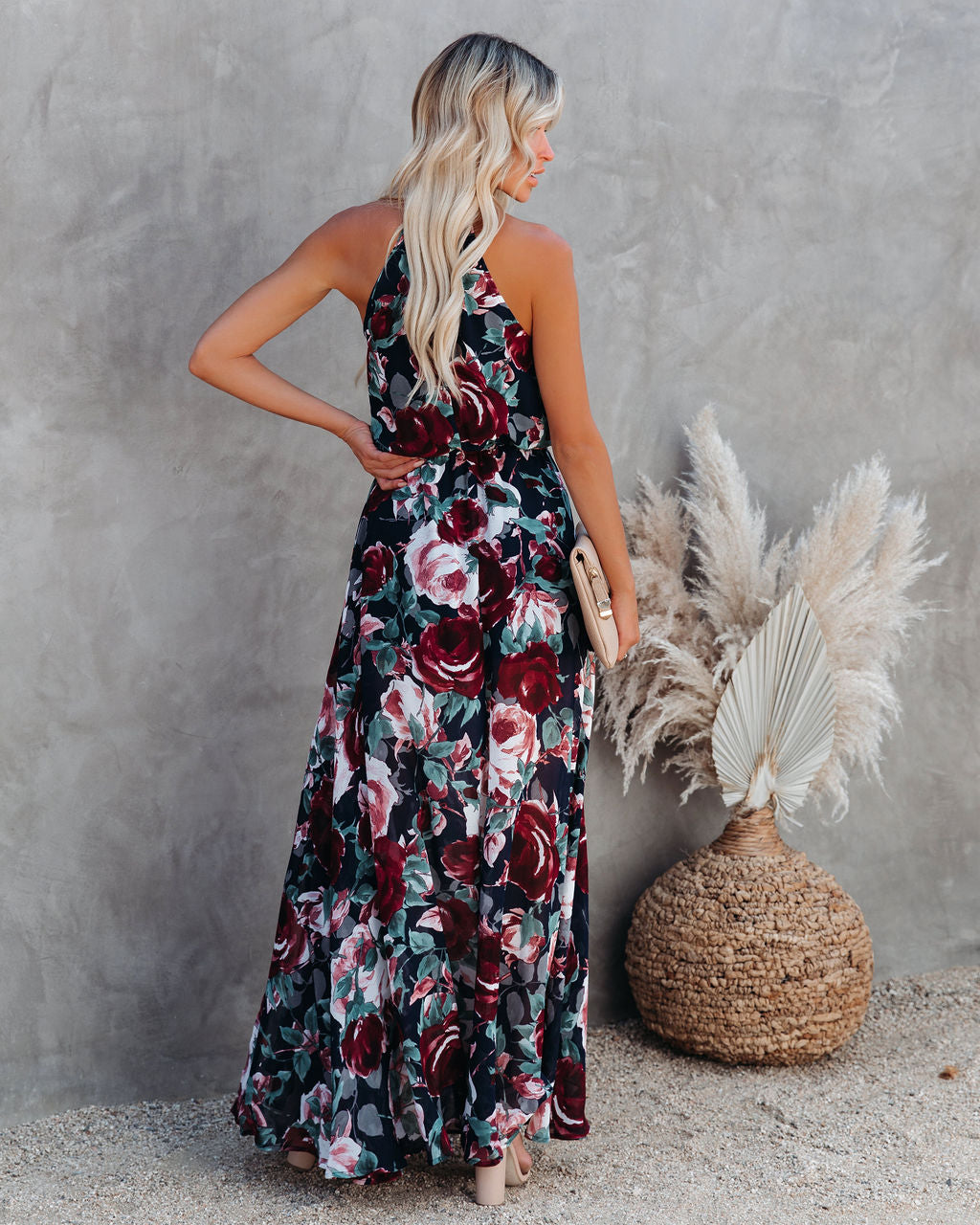 Bloomed Halter Maxi Dress - FINAL SALE