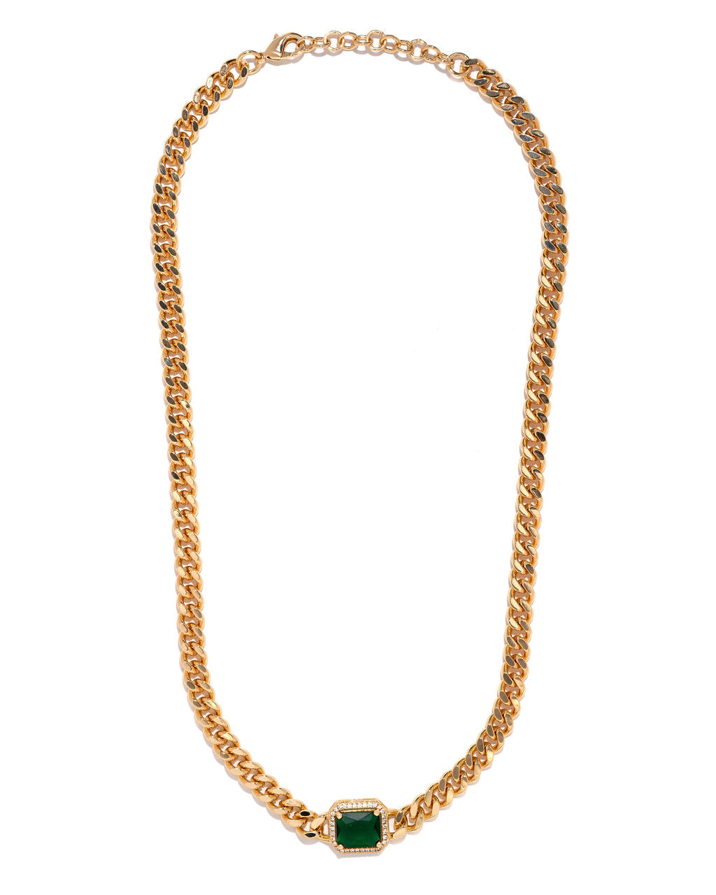 Jules Chain Necklace - Emerald