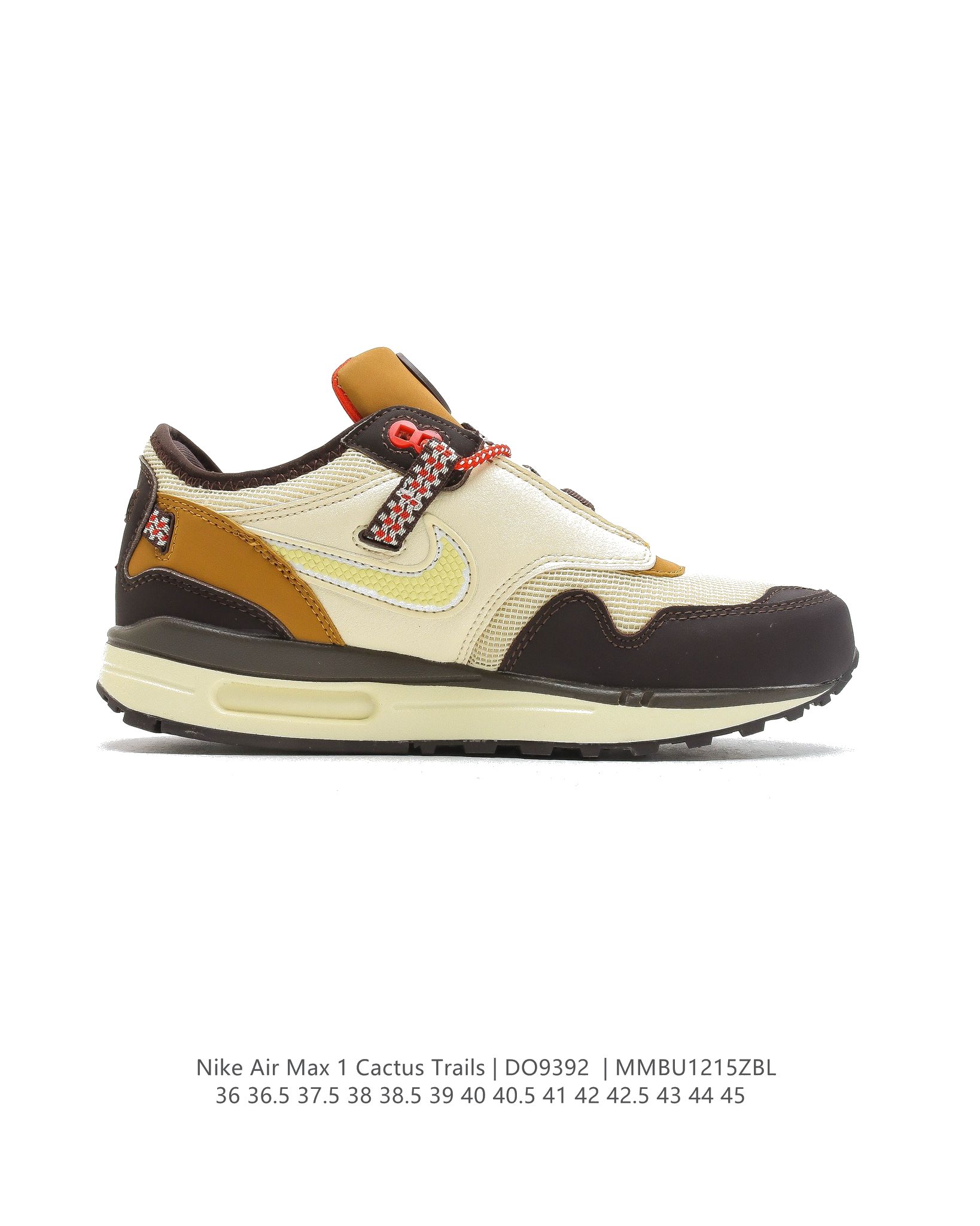 Travis Scott x Nike Air Max 1WheatLemon DO9392-700 Dames & Heren Schoenen