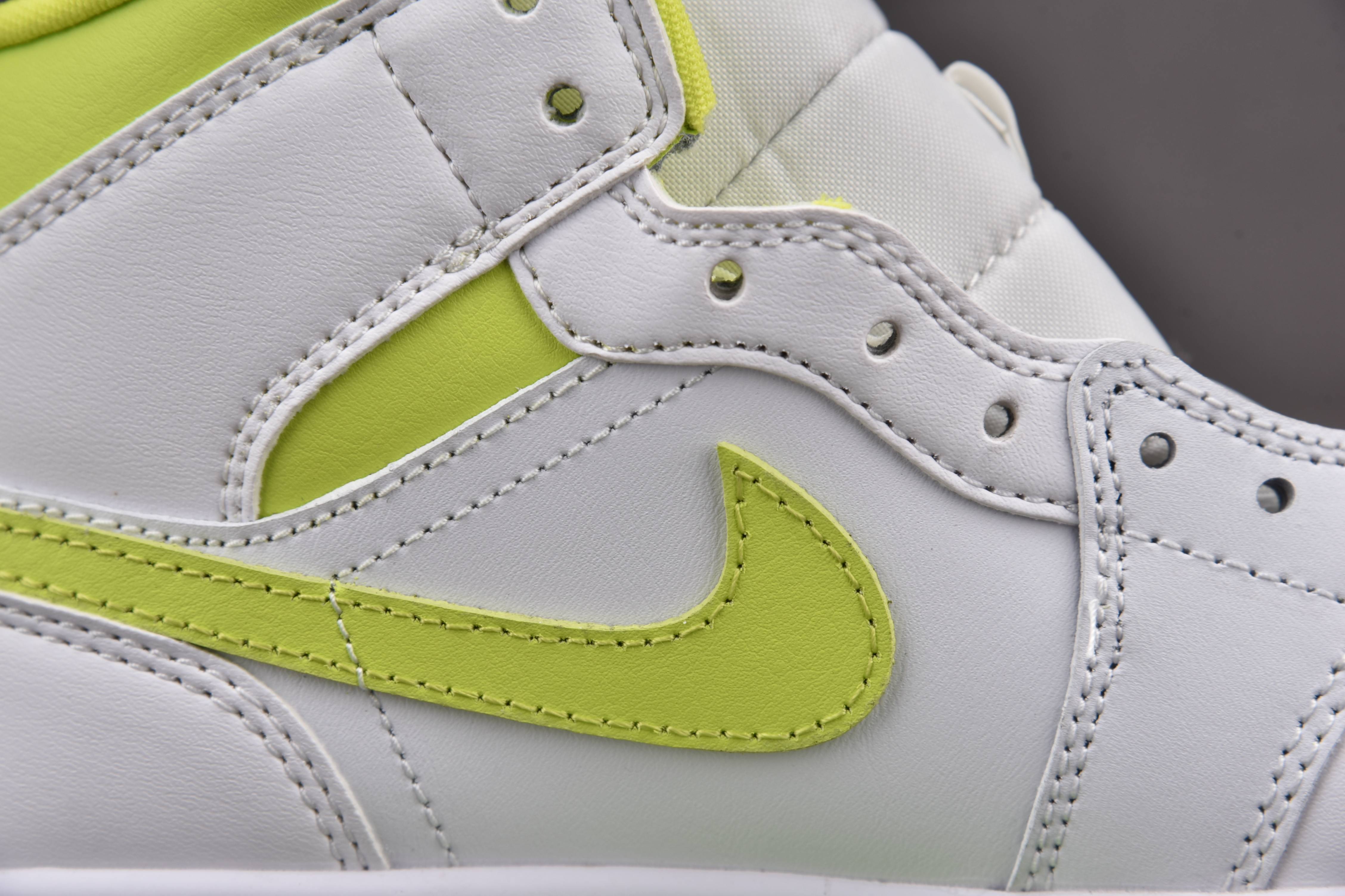 Jordan 1 Mid White Lime (Women Size!!)