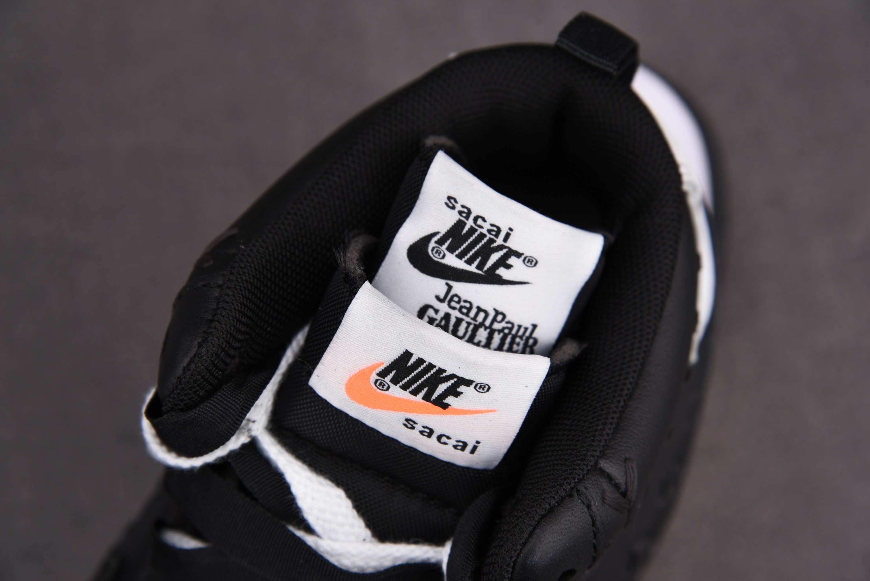 Nike Vaporwaffle sacai Jean Paul Gaultier Black White