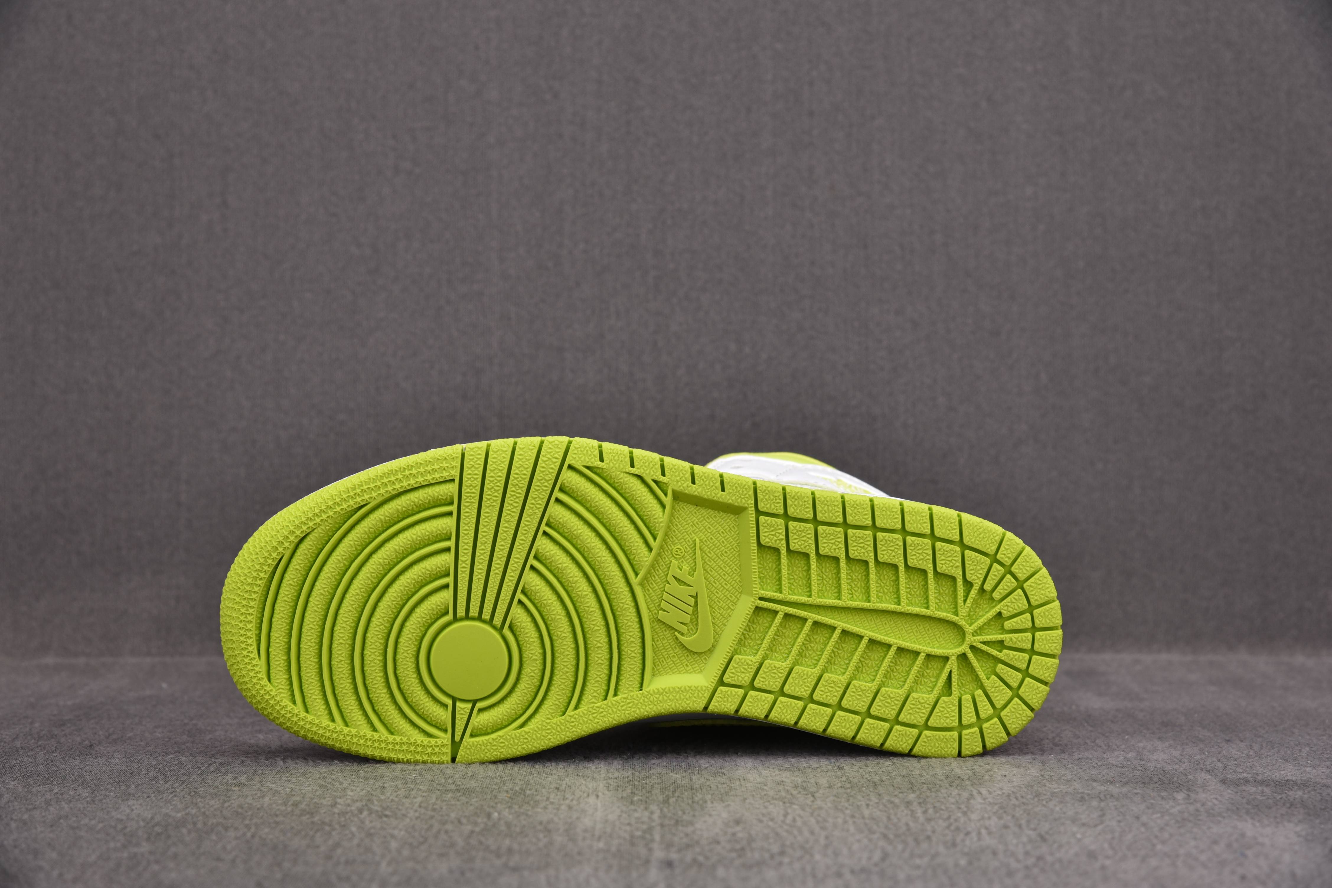 Jordan 1 Mid White Lime (Women Size!!)