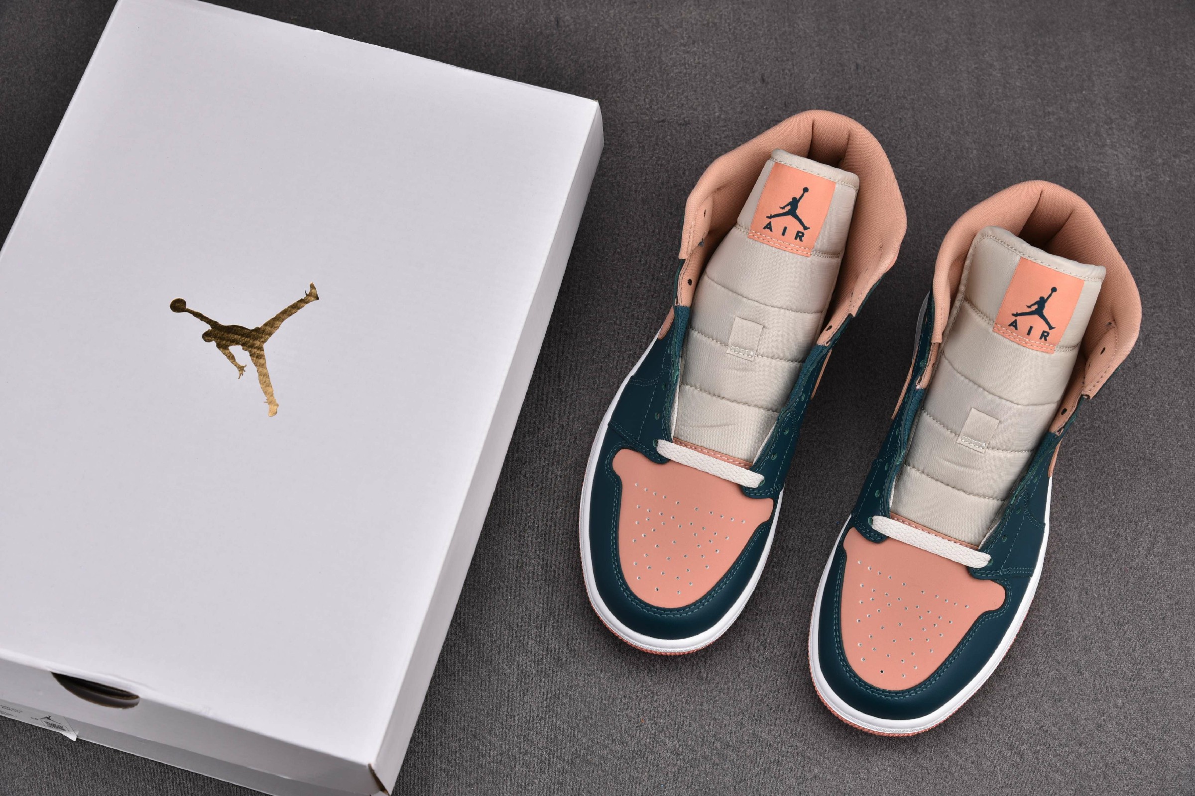 Jordan 1 Mid Dark Teal Green (Women Size!!)