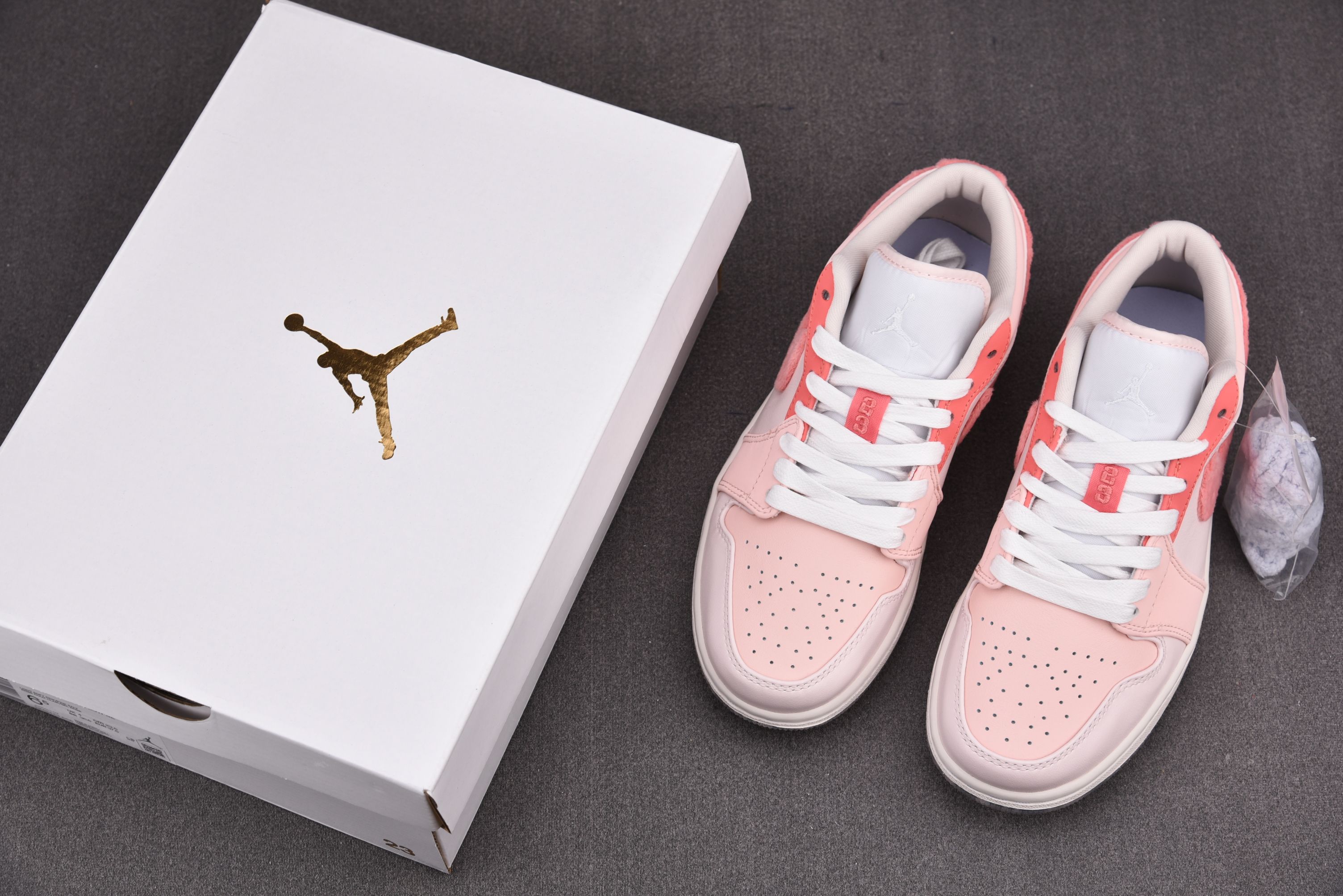 Jordan 1 Low SE Mighty Swooshers Pink (Women Size!!)