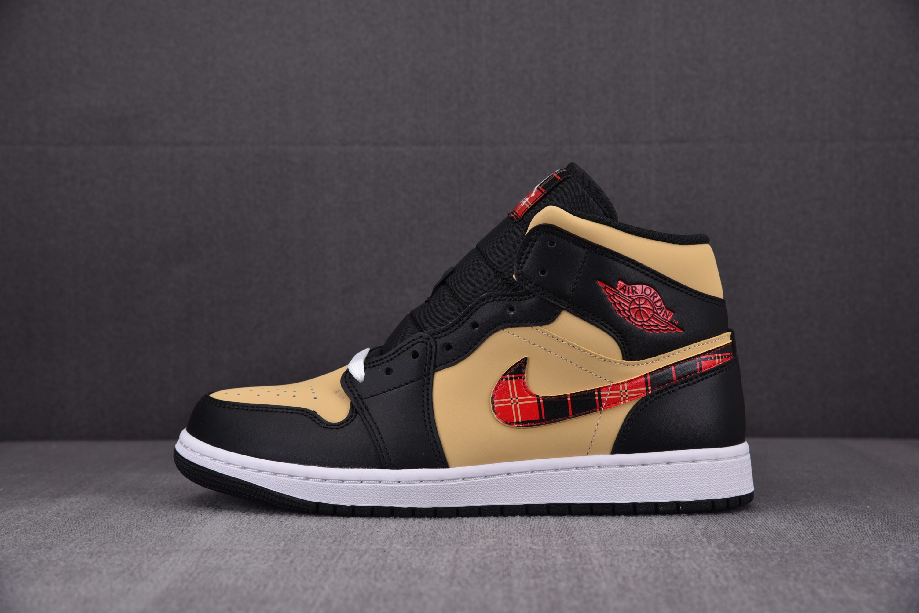 Air Jordan 1 Mid Tartan Swoosh