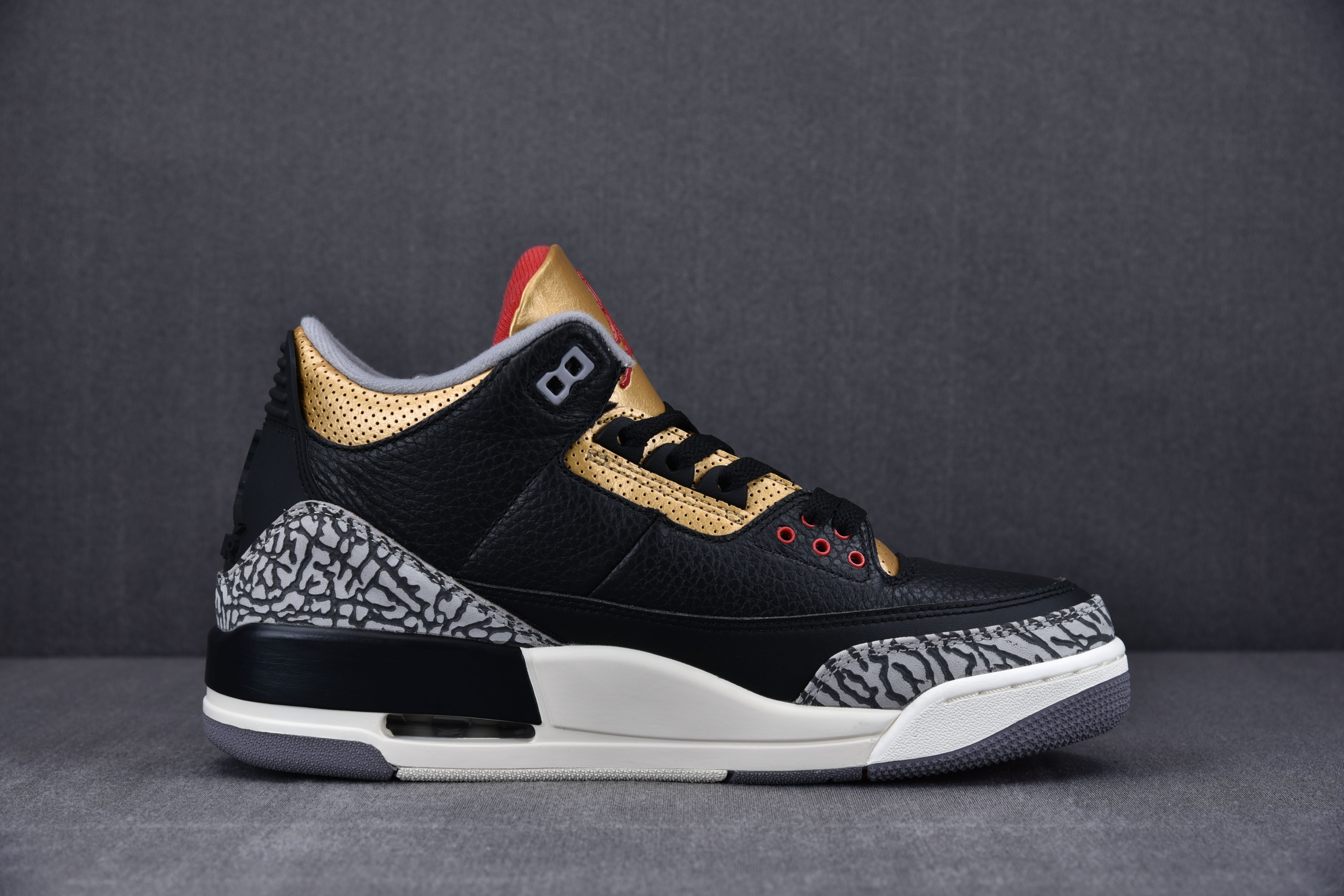Jordan 3 Retro Black Cement Gold (Women Size!!)