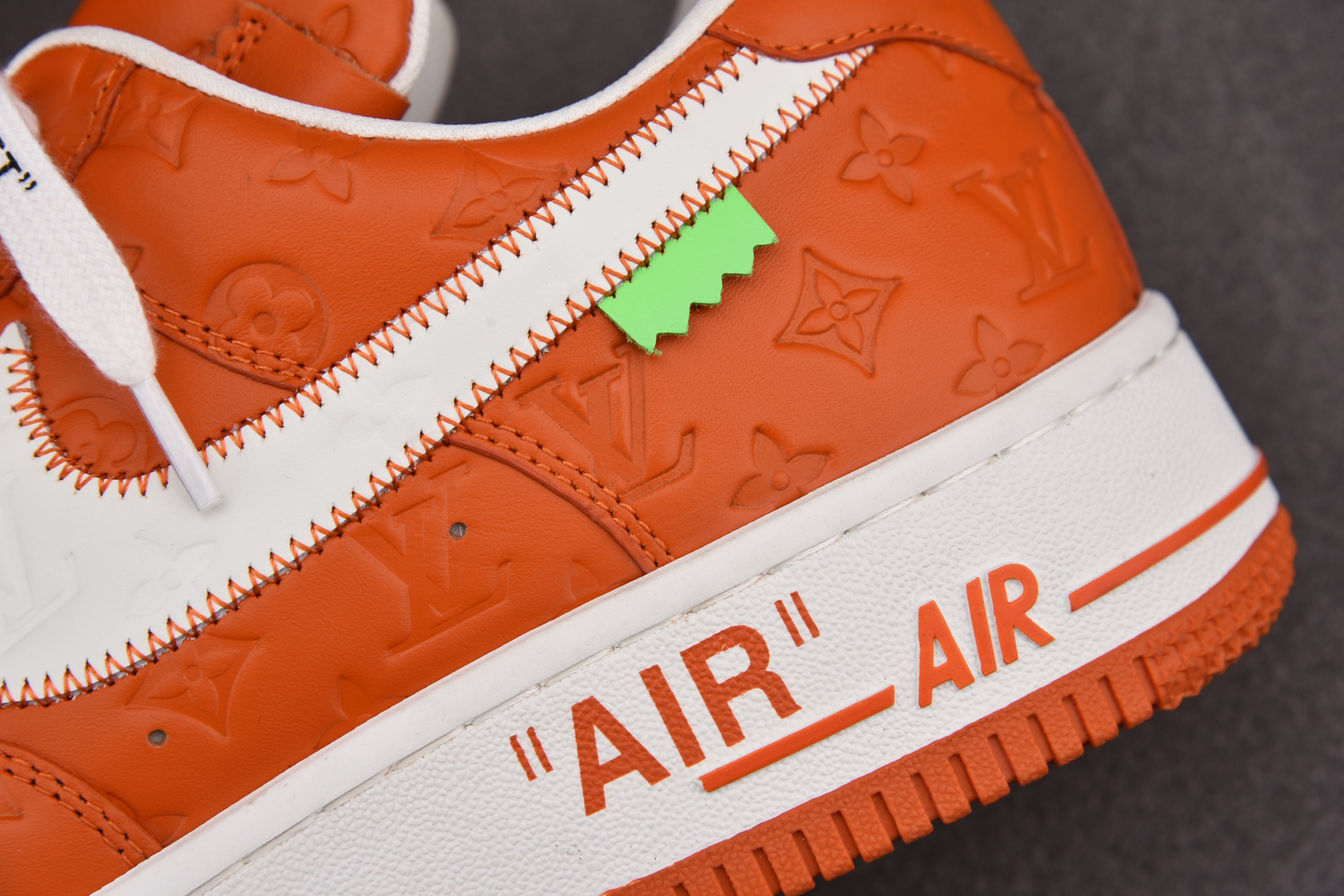 Nike Air Force 1 Low Louis Vuitton University Orange White (Be careful about the size!!)