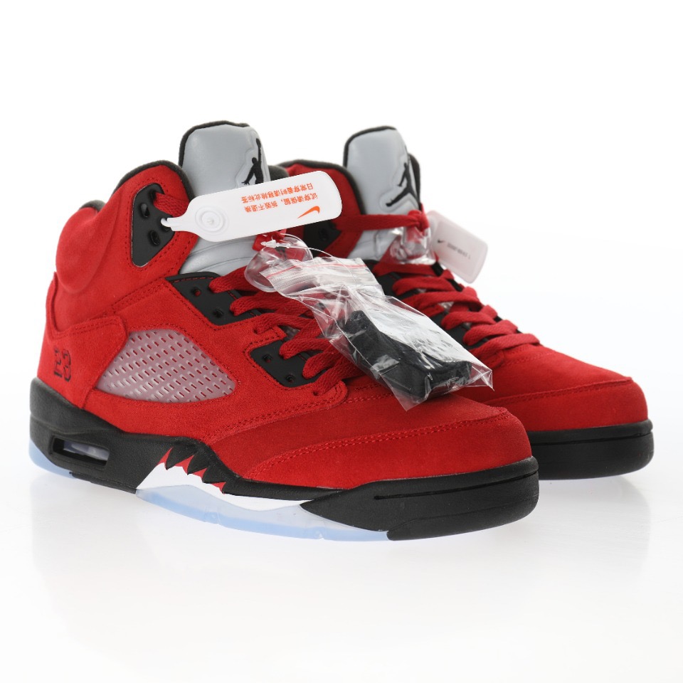 Jordan 5 Retro Raging Bull Red (Wood Box)