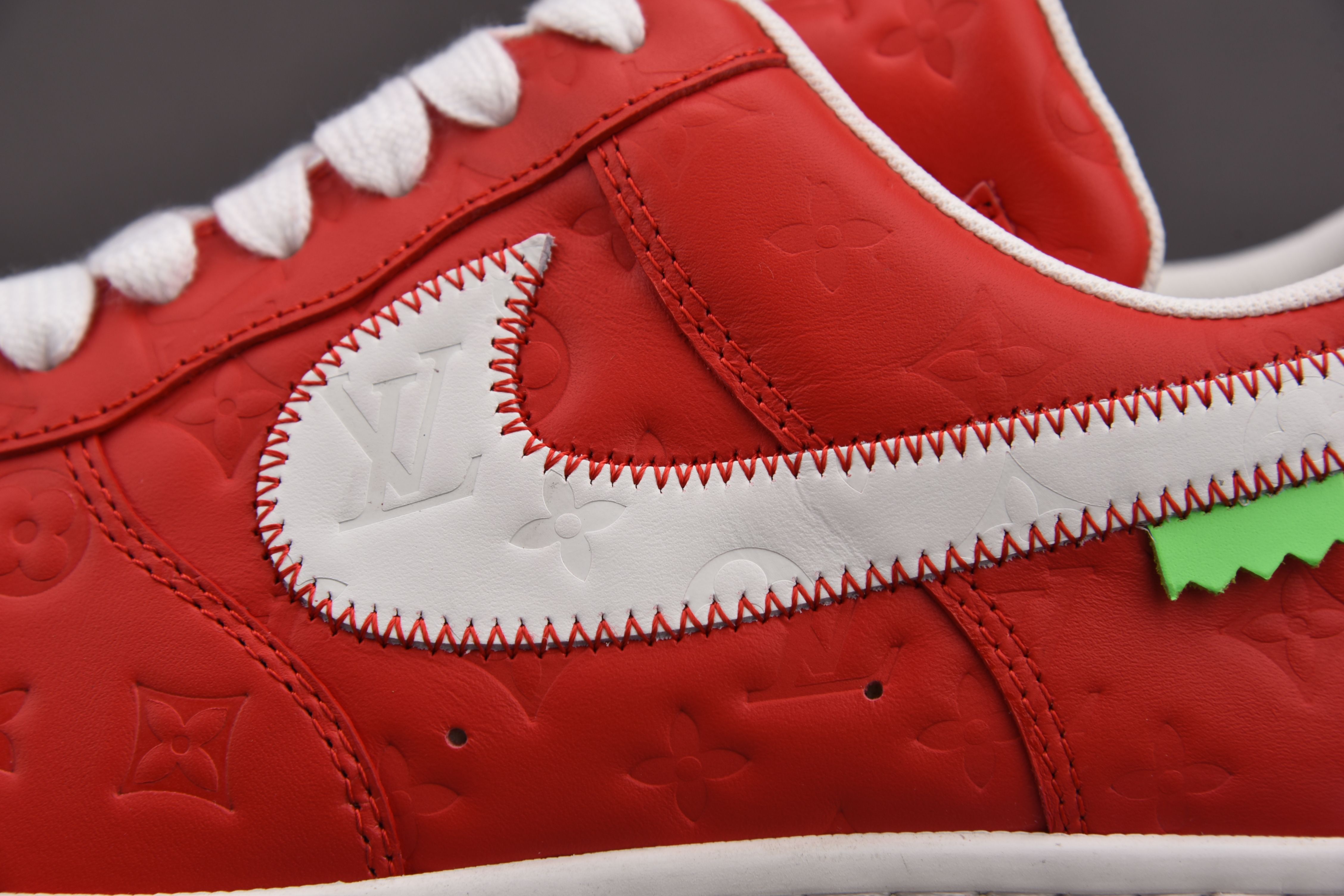 Nike Air Force 1 Low Louis Vuitton University Red (Be careful about the size!!)