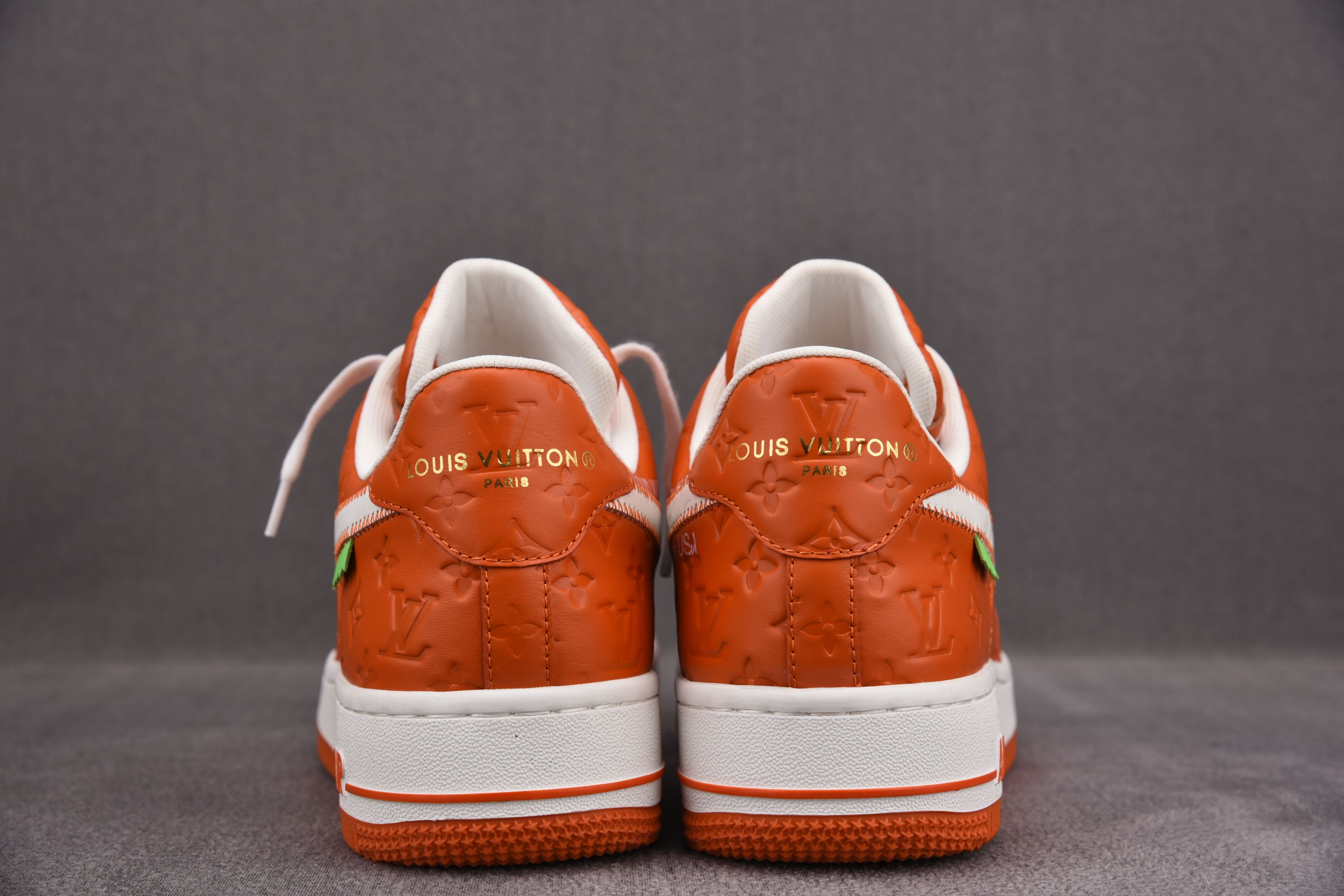 Nike Air Force 1 Low Louis Vuitton University Orange White (Be careful about the size!!)