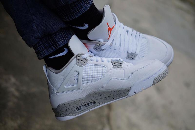 Air Jordan 4 Tech Grey / Oreo White