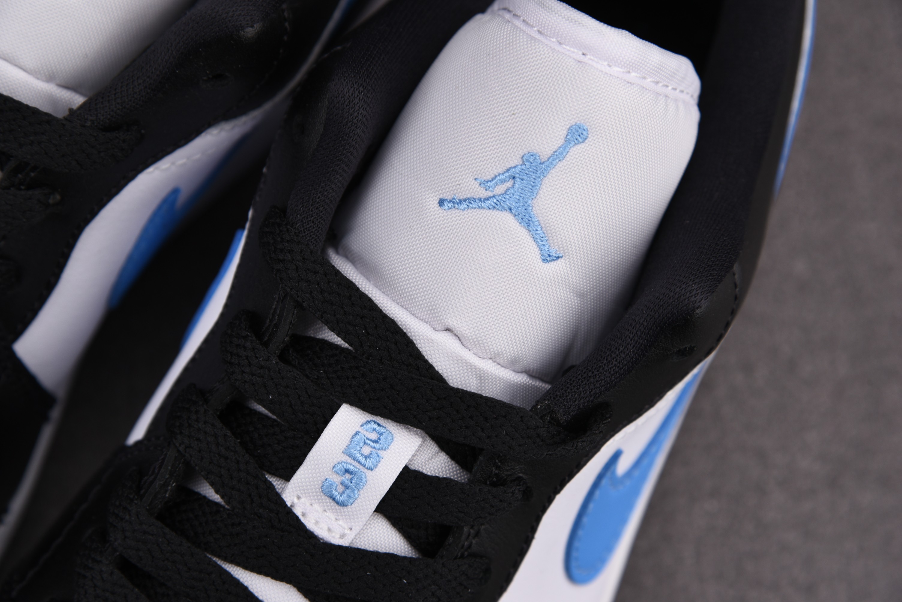 Jordan 1 Low Black University Blue White (Women Size!!)