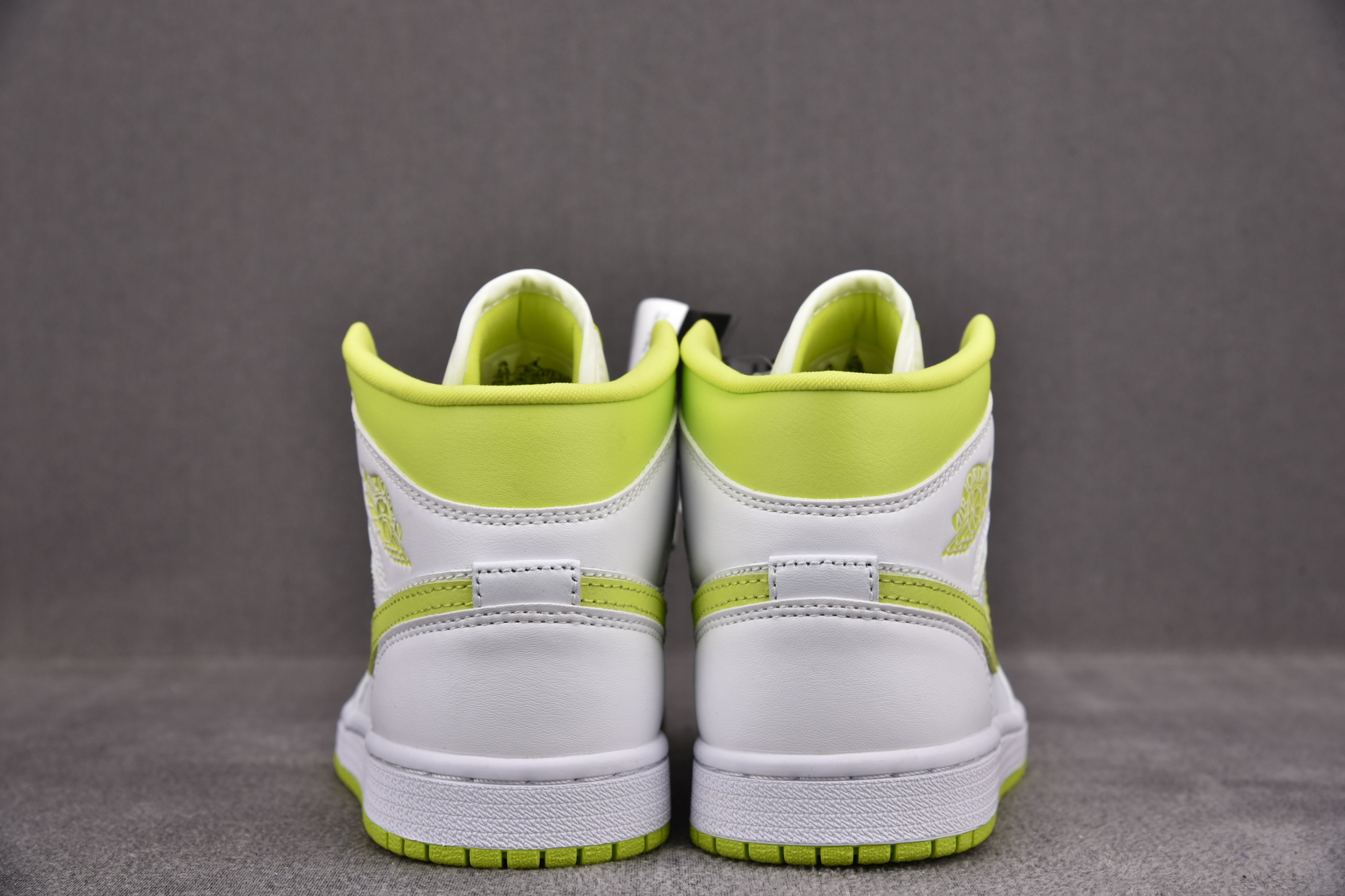 Jordan 1 Mid White Lime (Women Size!!)