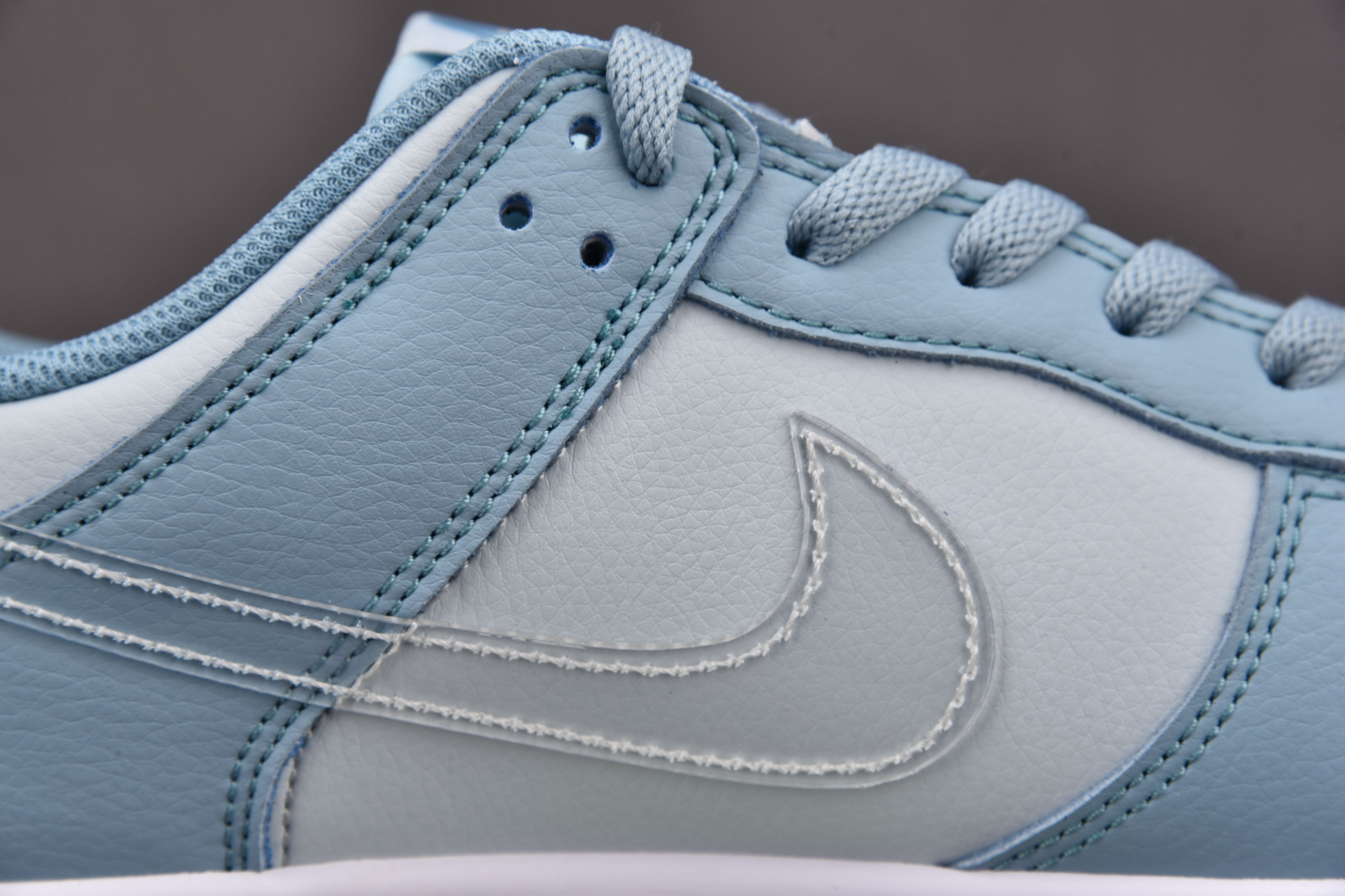 Nike Dunk Low Clear Blue Swoosh