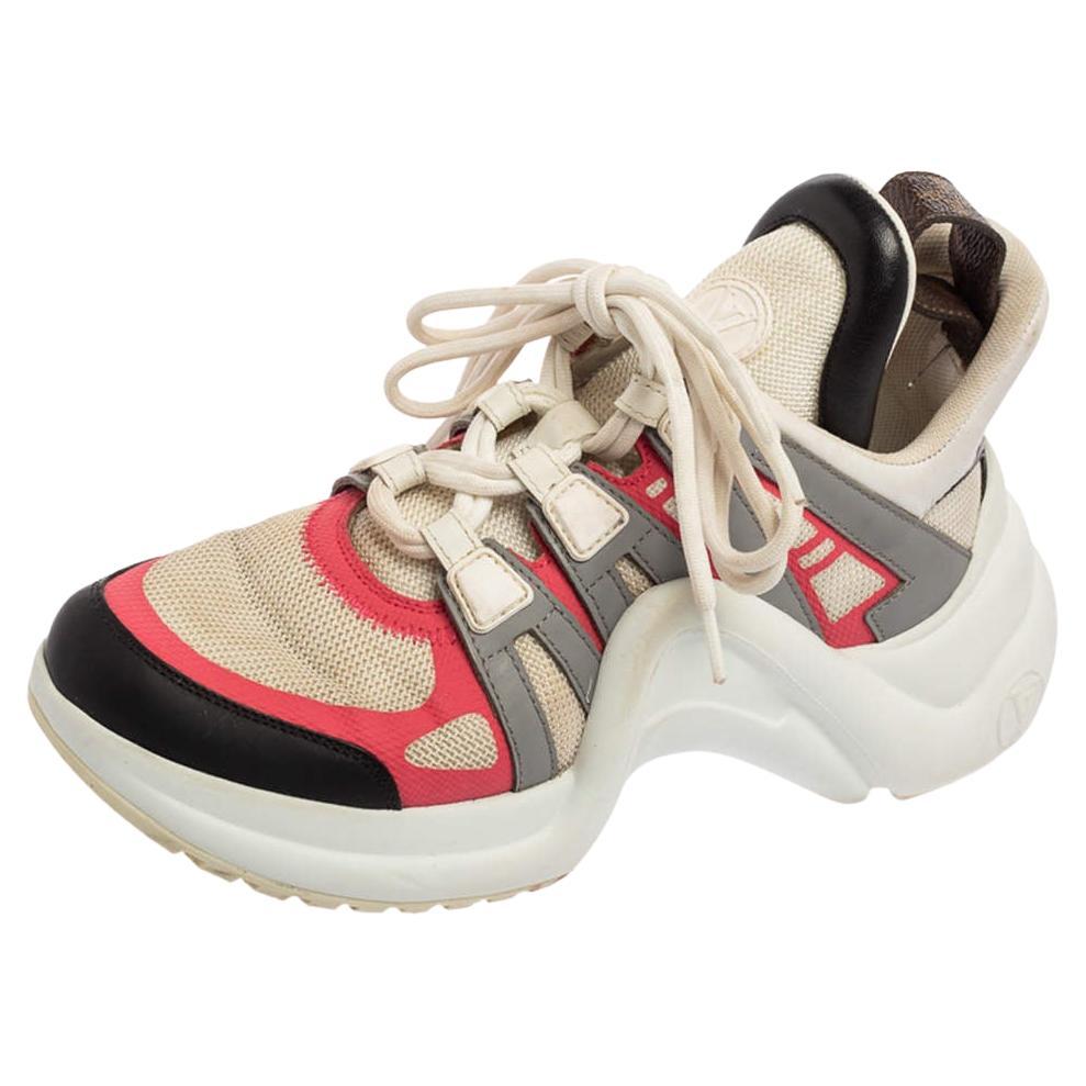 Louis Vuitton Multicolor Leather And Mesh Archlight Sneakers